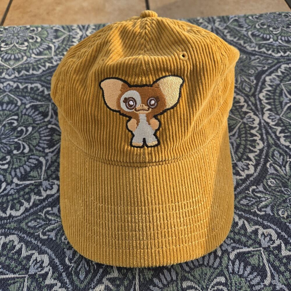 Rare Vintage Gremlins Gizmo Brown Corduroy Cap Movies Collectables Travel